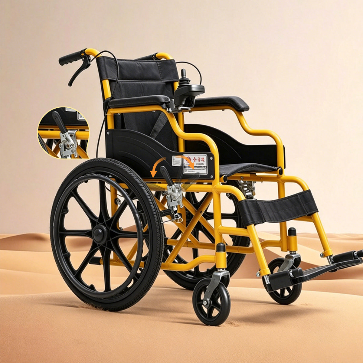 K1 ultraleichter Rollstuhl 11 kg – faltbar & transportfreundlich
